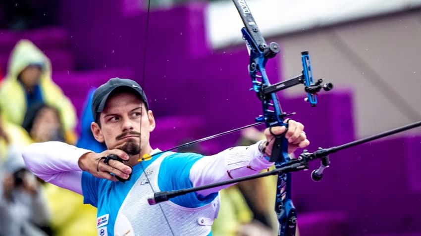Marcus D'Almeida na Copa do Mundo de Tiro com Arco (Foto: World Archery)