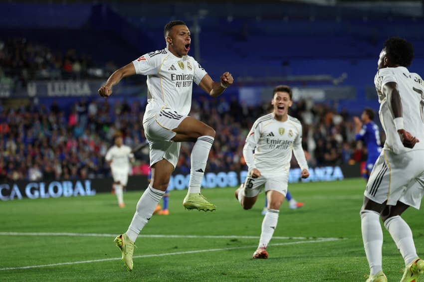 Em jogo marcado por provocação de Vini Jr, Mbappé decide e Real Madrid vence Getafe (Foto: Thomas Coex/AFP)