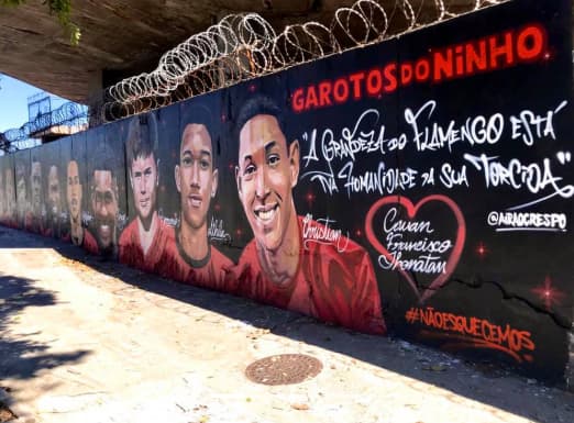 Memorial aos garotos do Ninho do Urubu (Foto: Divulgação)