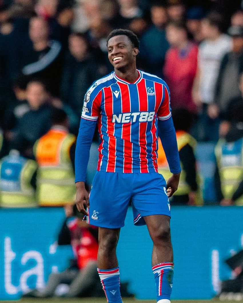 Nketiah em ação pelo Crystal Palace (Foto: Reprodução/X)