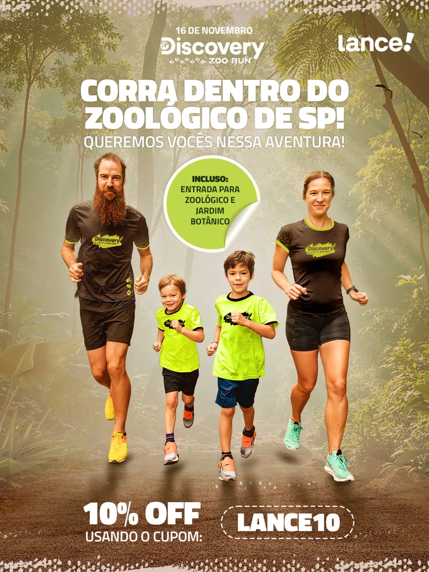 Com o cupom LANCE10 você consegue 10% de desconto na Discovery Zoo Run (Foto: Lance!)