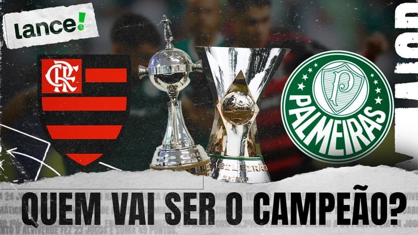 Palmeiras e Flamengo lutam rodada a rodada pelo título do Brasileirão