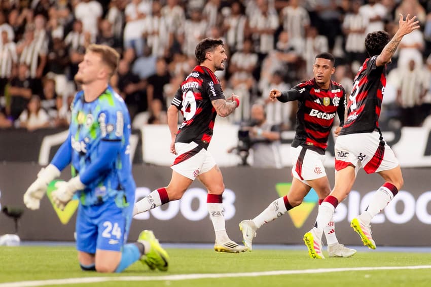 Pedro Arrascaeta Samuel Lino Flamengo Botafogo