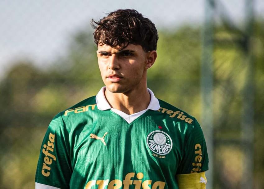 Marcus Uberaba chegou ao Palmeiras aos 10 anos (Foto: Reprodução/ Redes Sociais) 