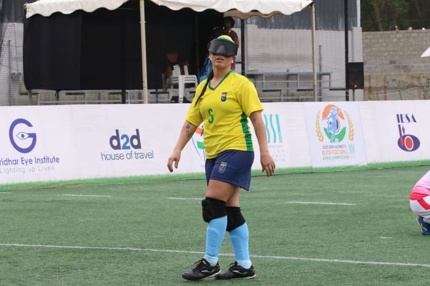 Seleção feminina de futebol de cegas cai pra Argentina na Copa do Mundo 2025 (Foto: Renan Cacioli/ CBDV)