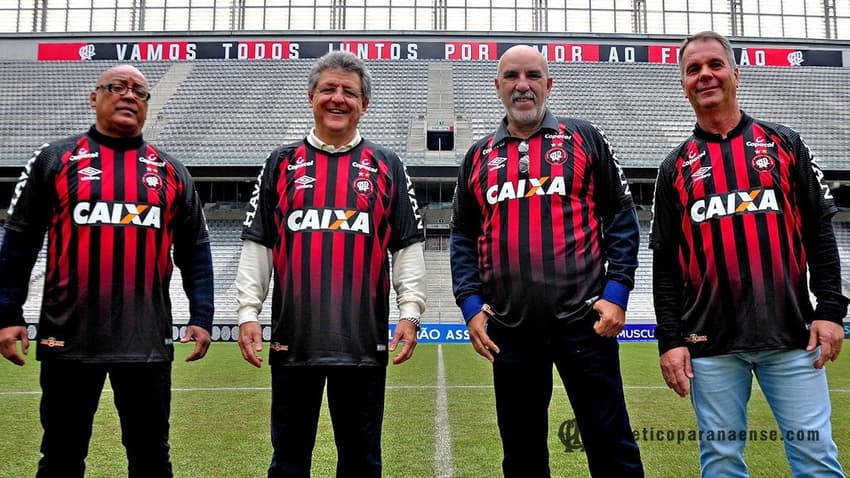 Sérgio Moura, Nivaldo, Roberto Costa e Flávio Mendes Athletico