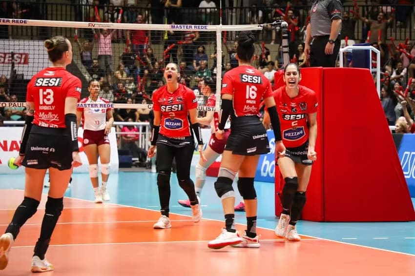 Sesi Bauru vence o Paulista de Vôlei feminino 2025 (Foto: Felipe Wiira/Sesi-SP)