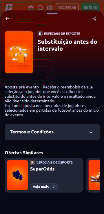 Substituição segura na Novibet com o Golden Sub em partidas selecionadas