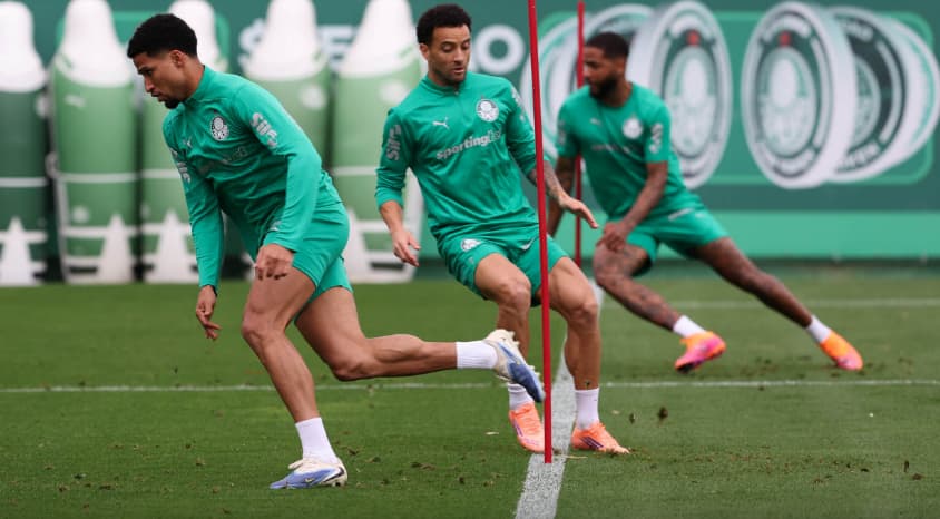 Treino do Palmeiras na Academia de Futebol