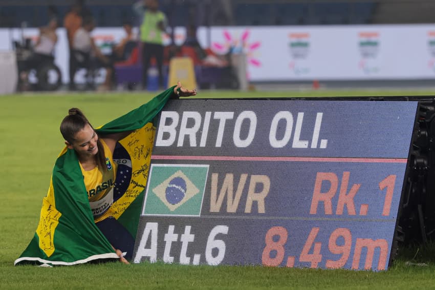 Wanna Oliveira registrou o recorde mundial em Nova Déli