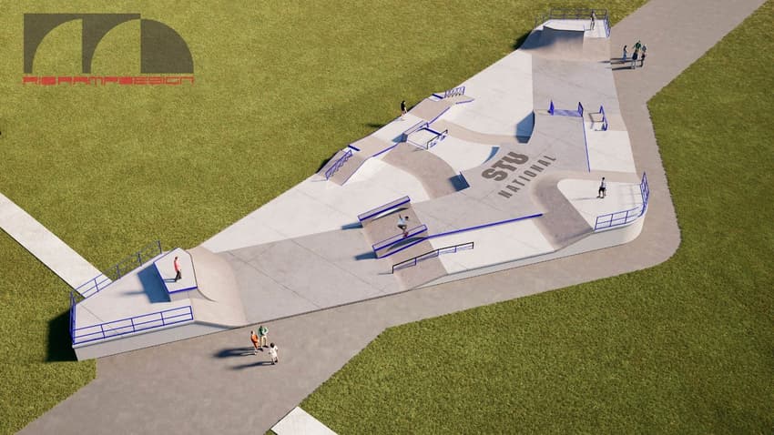 Outro ângulo de como ficará a pista construída no Parque da Cidade, em Brasília (Divulgação: STU)
