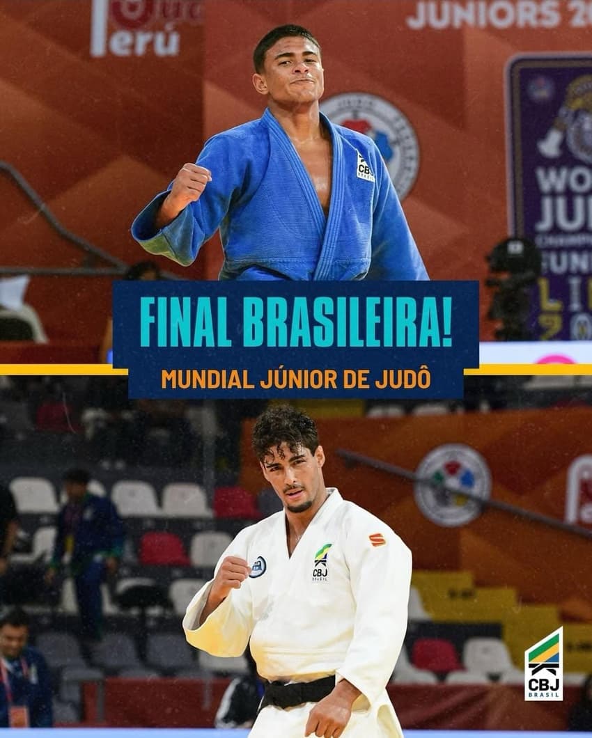 Final do -90kg do Mundial Júnior de Judô será 100% brasileira (Foto: Divulgação/ CBJ)