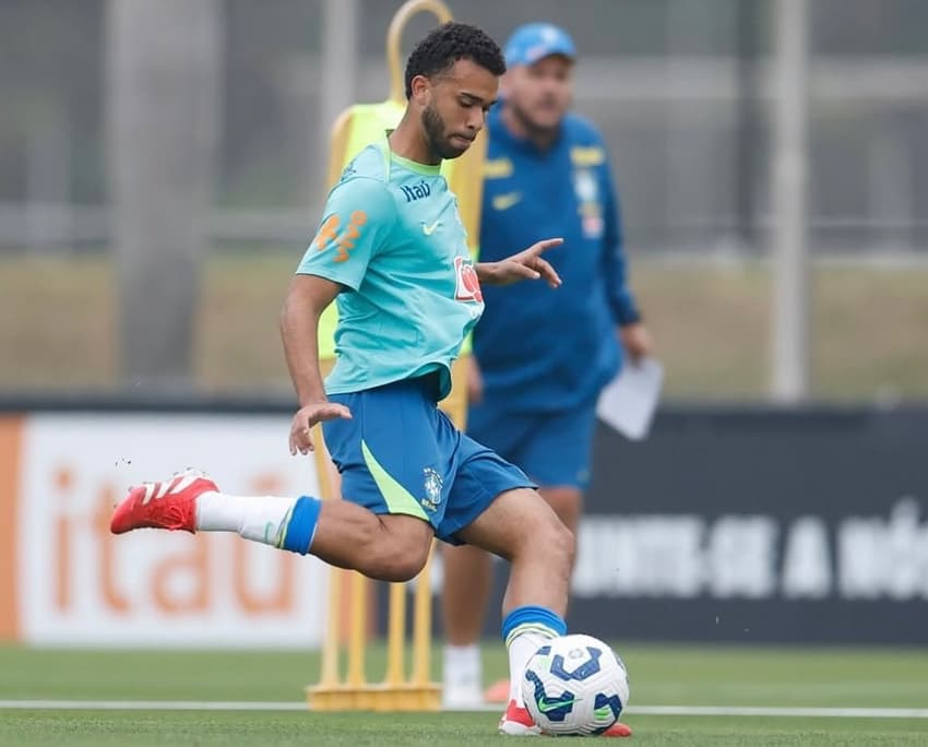 Thomas Lisboa treinou com a Seleção Brasileira (Foto: Divulgação)