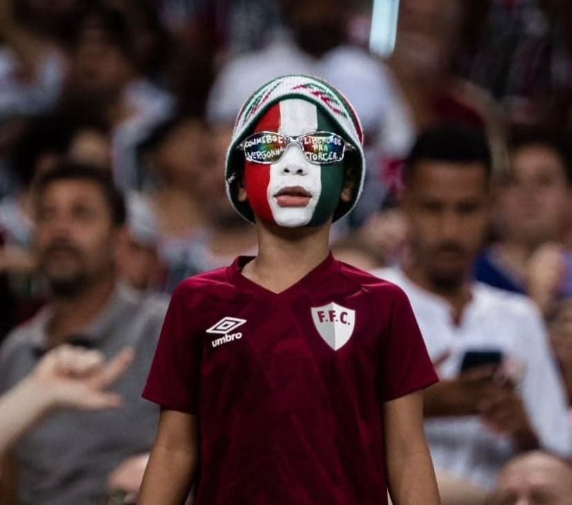 "Cara Pintada", torcedor mirim do Fluminense (Foto: Reprodução redes sociais)