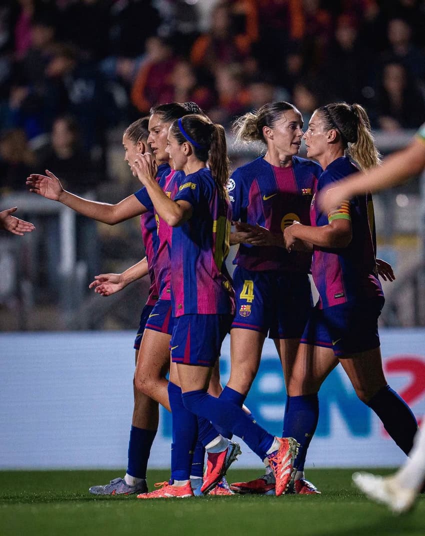 Barcelona vence na Champions League Feminina. (Foto: Barcelona/Divulgação)