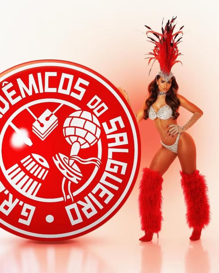 Isabella Arantes foi musa do Salgueiro no Carnaval de 2025, no Rio de Janeiro (Foto: Reprodução)