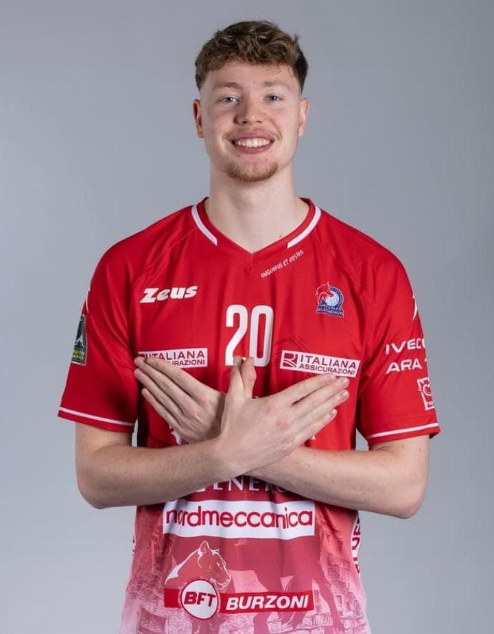 Lukas Bergmann pelo Piacenza (Foto: Reprodução/Instagram)