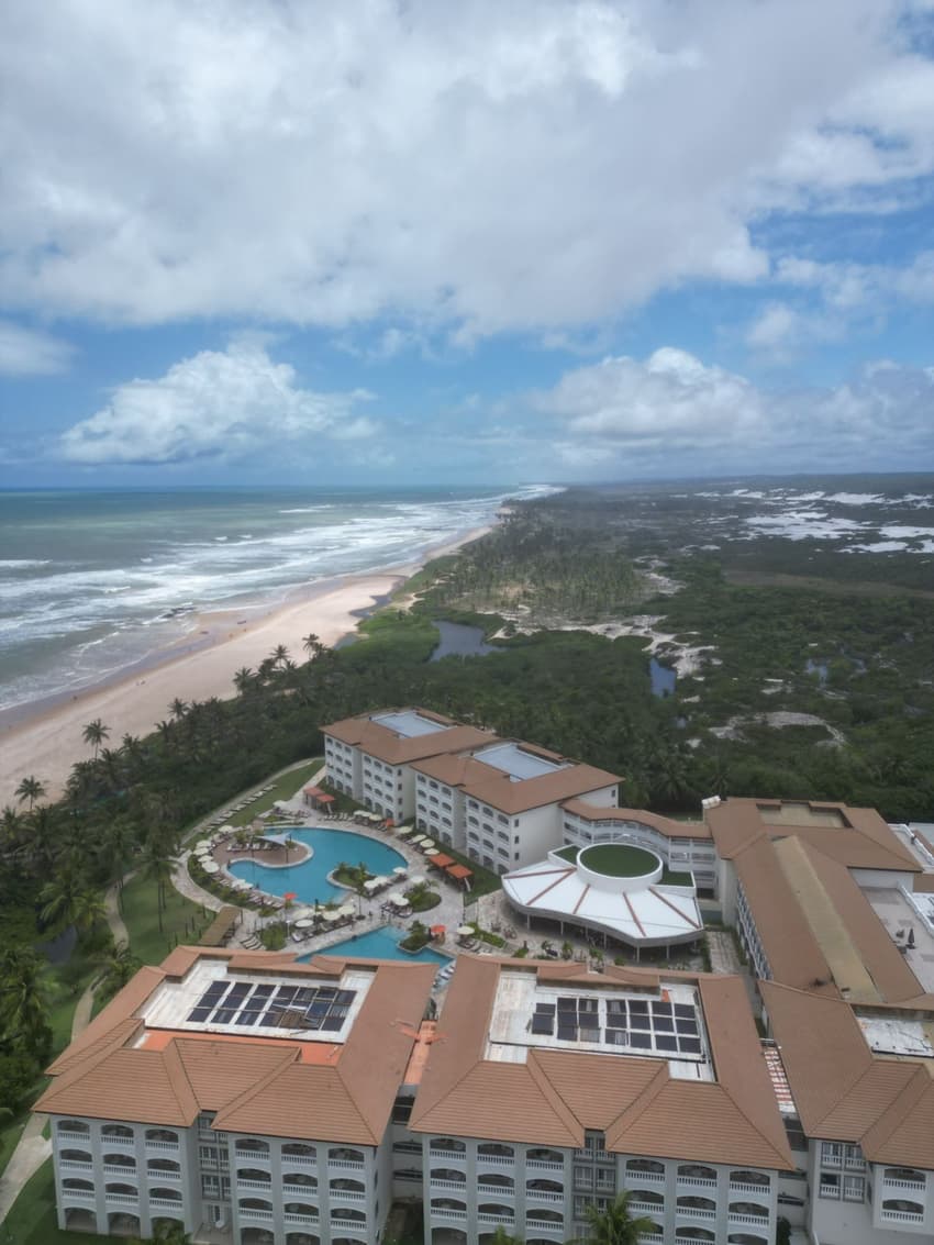 Vista aérea do Sol Grand Premium, um dos resorts da Costa do Sauípe (Gustavo Loio)