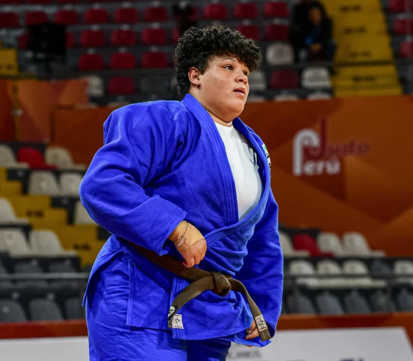 Ana Soares em ação no Mundial Júnior de Judô (Foto: Reprodução/ Instagram)