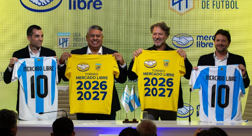Anúncio do novo acordo entre Mercado Livre e o campeonato argentino. (Foto: Reprodução/X/AFA)