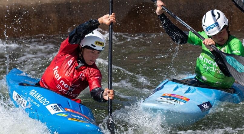 Ana Sátila no Mundial de Canoagem Slalom de 2025 (Foto: Divulgação / CBCa)