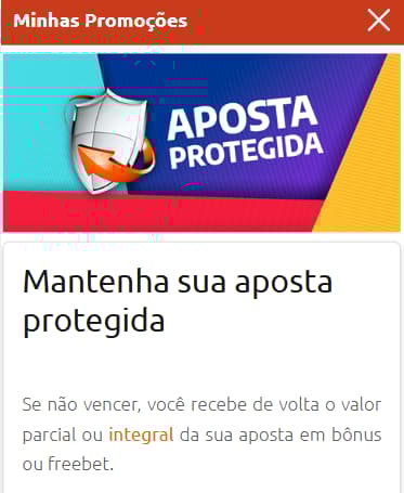 Promoção Aposta Protegida Betboo com reembolso em bônus