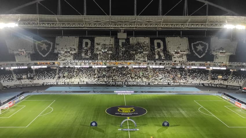 Público presente em Botafogo x Bahia, pelo Brasileirão (Foto: Reprodução/Lance!)