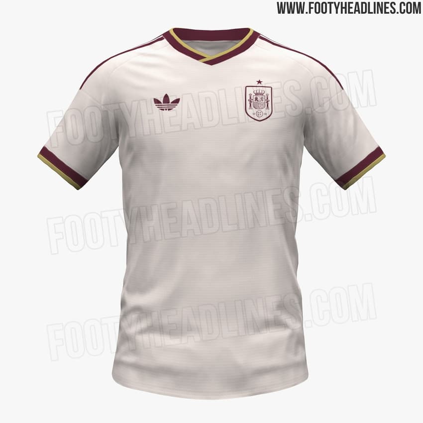 Possível nova camisa II da Espanha. (Foto: Divulgação/X/Footy Headlines)