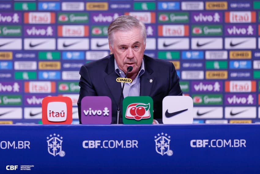 Carlo Ancelotti, técnico da Seleção Brasileira