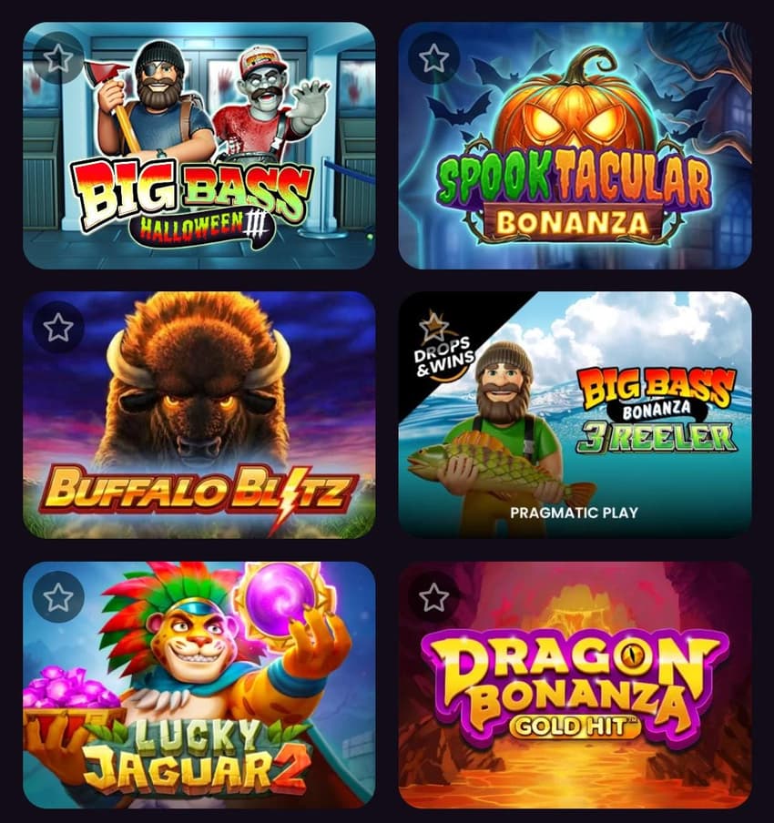 Captura de tela de jogos de apostas do Cassino Vbet