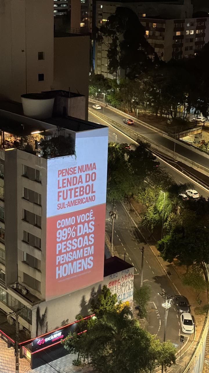 Documentário &quot;De Virada&quot; é divulgado em ativação em São Paulo. (Foto: Giselly Corrêa/Lance!)