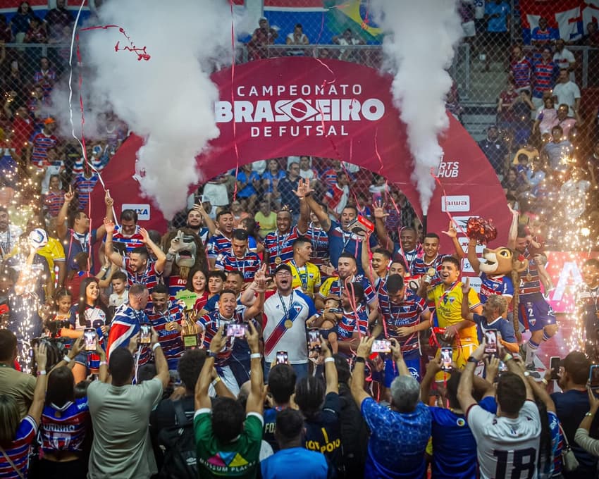 Fortaleza é o primeiro campeão brasileiro de futsal (Foto: Iago Ferreira / Fortaleza EC)