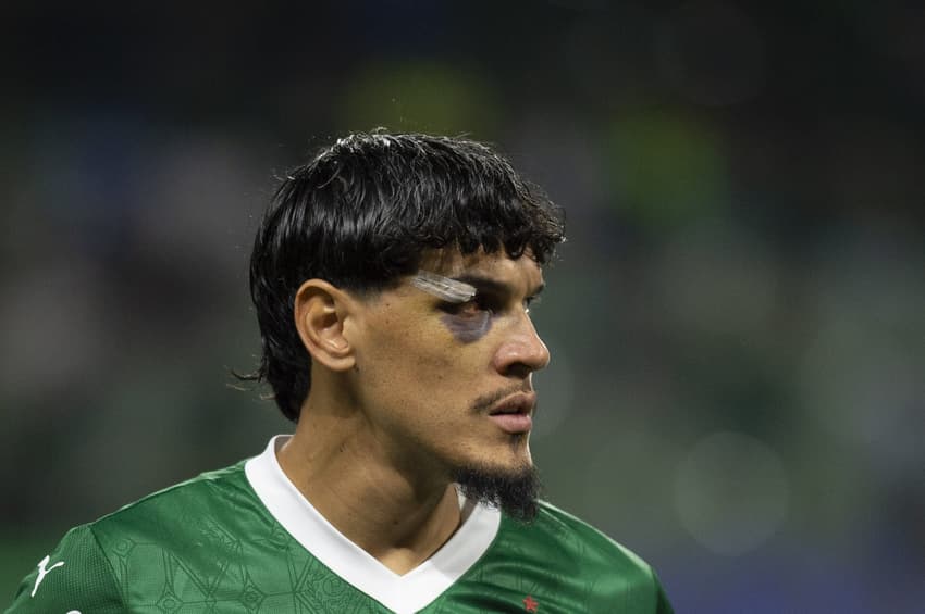 Gustavo Gómez antes de partida entre Palmeiras e Vasco pelo Brasileirão 2025 (Foto: Anderson Romao/AGIF)