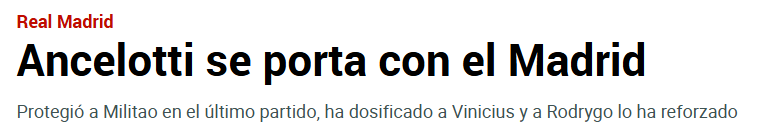 Jornal "Marca" sobre o Brasil de Carlo Ancelotti (Foto: Repropdução/Marca)