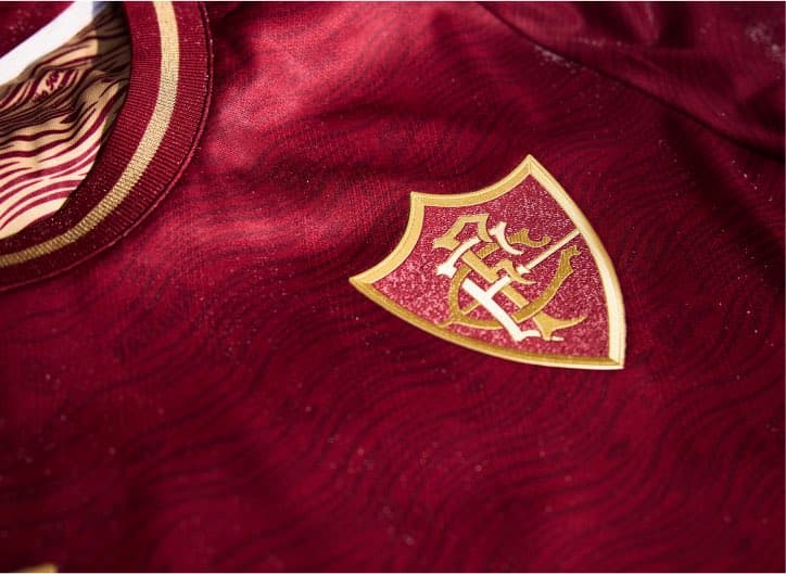 Detalhes da nova terceira camisa do Fluminense (Foto: Divulgação)