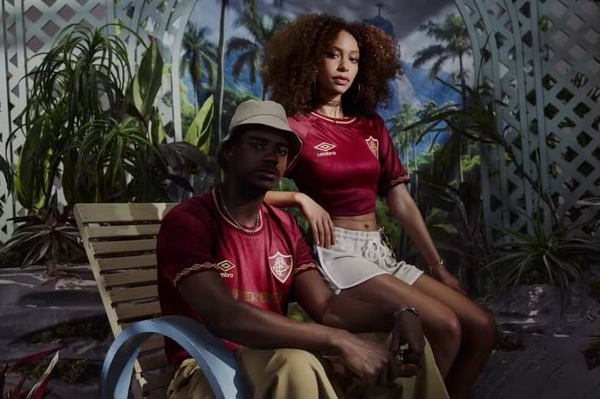 Detalhes da nova terceira camisa do Fluminense (Foto: Divulgação)