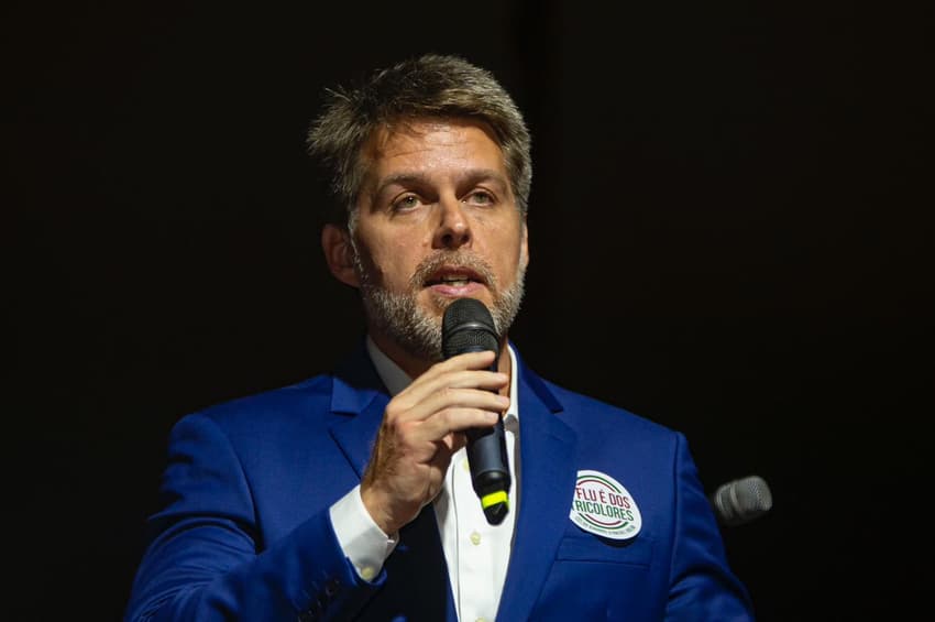 Eleições Fluminense: Rafael Rolim na apresentação da chapa "O Flu é dos Tricolores" (Foto: Armando Paiva)