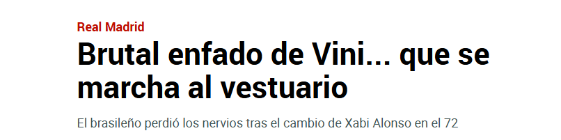 Jornal Marca sobre Vini Jr (Foto: Reprodução/MARCA)