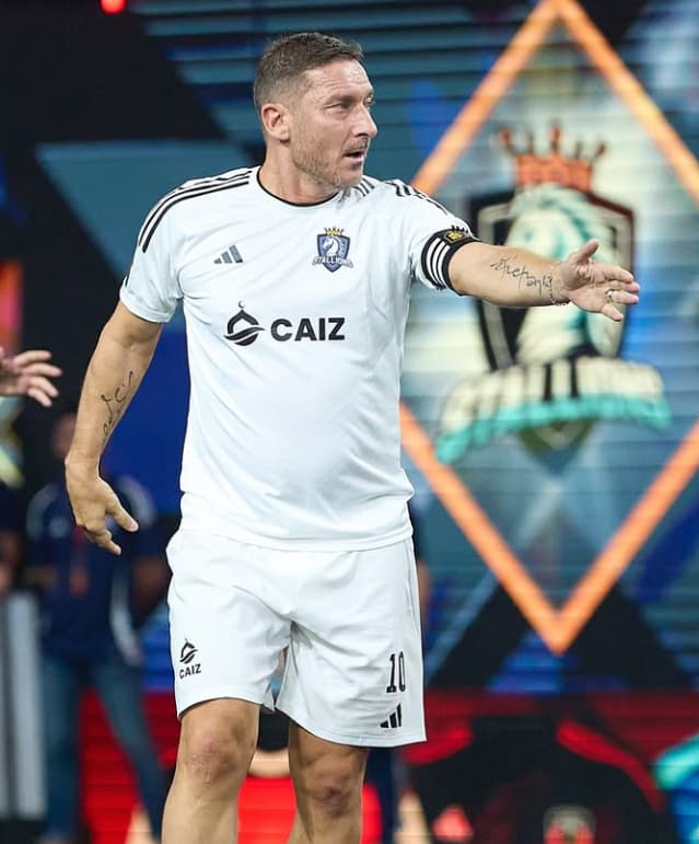 Francesco Totti pela equipe do Stallions (ITA) (Foto: Reprodução / Instagram)
