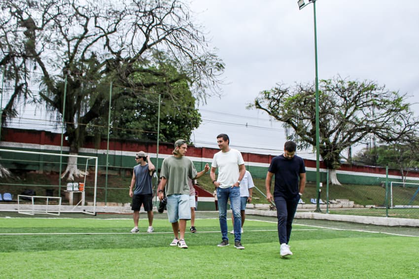 Canobbio conhece Xerém, base do Fluminense (Fotos: Leonardo Brasil/ Fluminense FC)