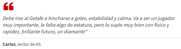 Leitor do jornal "As" sobre a situação de Endrick no Real Madrid (Foto: Reprodução/As)