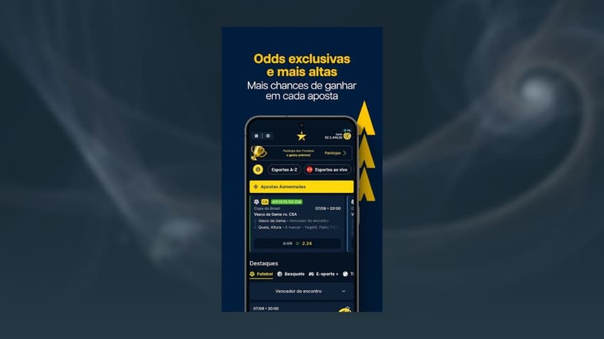 Banner promocional da casa de apostas Estrela Bet