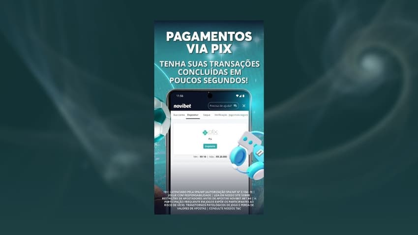 Banner promocional da casa de apostas Novibet