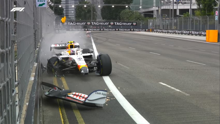 Liam Lawson bate no TL3 de Singapura (Foto: Reprodução / F1)