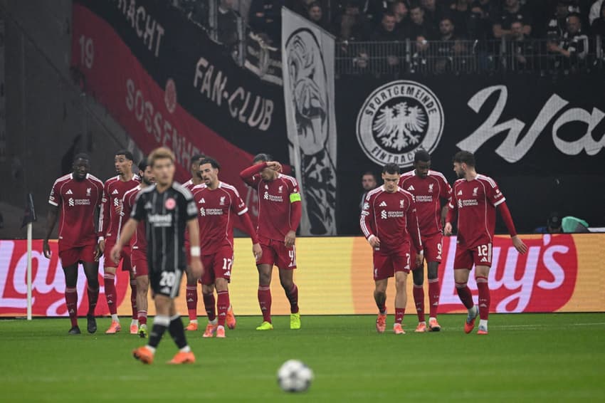 Pela Champions League, o Liverpool derrotou o Frankfurt por 3 a 1 (Foto: Kirill KUDRYAVTSEV / AFP)