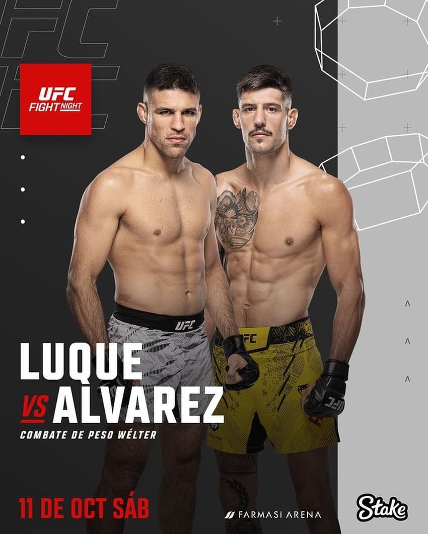 Luque agora enfrenta Alvarez no UFC Rio (Foto: Reprodução Instagram Vicente Luque)