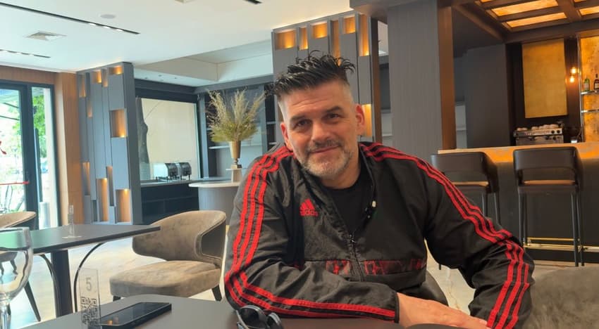 Mancuso, ex-Flamengo, em entrevista ao Lance! (Foto: Lucas Bayer/Lance!