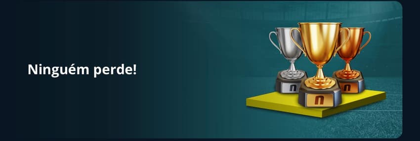Captura de tela do banner da promoção Ninguém Perde na Novibet.