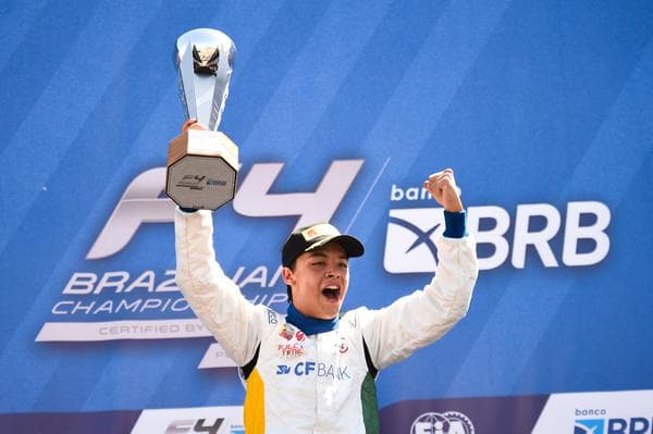 Pedro Clerot foi campeão da Fórmula 4 Brasil em 2024 (Foto: Duda Bairros/Vicar)
