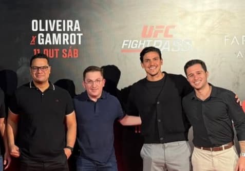 Pedro, do Flamengo, no UFC (Foto: Reprodução)